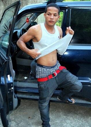 Domingo - very hot young Latino with a thick uncut Latin cock
