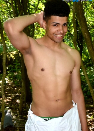Hot, Fun-Lovin' Schoolboy Picks Up A Big-Dicked Gardener For A Raw Fuck In The Woods!