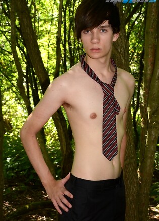 Hot, Fun-Lovin' Schoolboy Picks Up A Big-Dicked Gardener For A Raw Fuck In The Woods!
