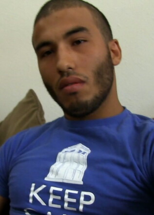 Latino stud Diego wanking off his dick