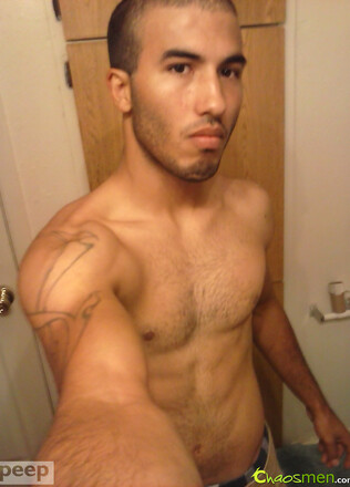 Latino stud Diego wanking off his dick