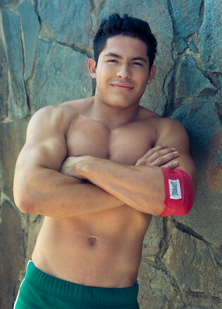 Louis Lee strokes dick
