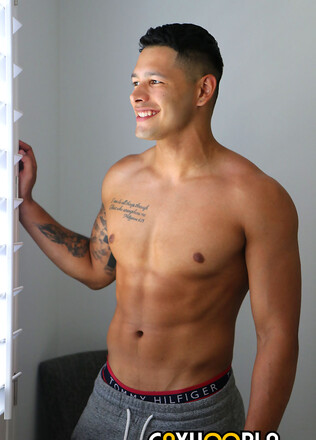 Latino Jock Noah Gato Jerks Off