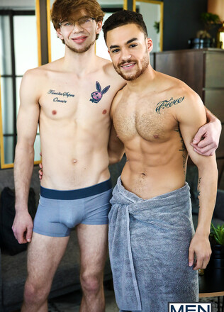 Ex inmates Beaux Banks and Dalton Briggs hookup for bareback sex