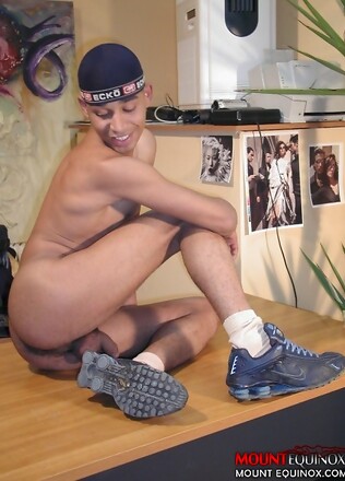 Sexy Latin twink showing off his thick rod and tight smooth body.
