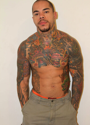 Tattooed papi Diego Castro Solo (with toys)
