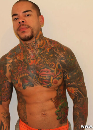 Tattooed papi Diego Castro Solo (with toys)