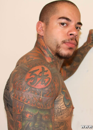 Tattooed papi Diego Castro Solo (with toys)