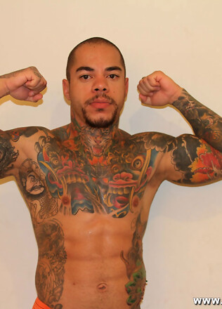 Tattooed papi Diego Castro Solo (with toys)