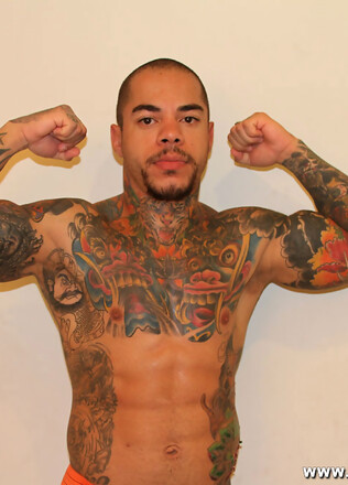 Tattooed papi Diego Castro Solo (with toys)