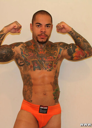 Tattooed papi Diego Castro Solo (with toys)