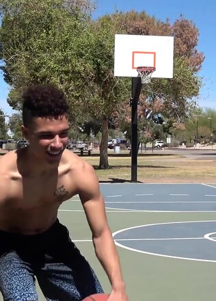 Athletic Basketball Stud Lonny Ball Jerks Off