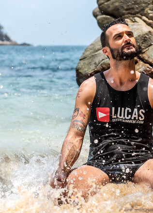 Pietro Siren Bottoms For Paulo Saint On The Beach