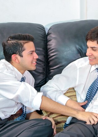 Gay Latino boys learn how to fuck after school