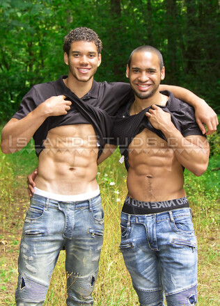 Hung Afro Cousins Terrance & Tremaine are Back!: American College Jocks In HOT Jerk Off DUO Action!